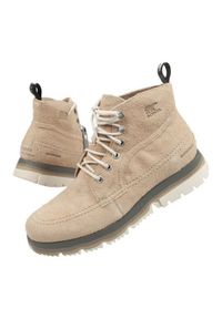 sorel - Buty zimowe Sorel M NM3469-265 beżowy. Kolor: beżowy. Materiał: skóra. Szerokość cholewki: normalna. Sezon: zima. Styl: klasyczny #1