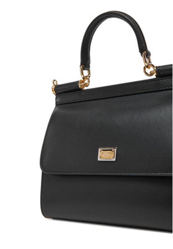 DOLCE & GABBANA - Dolce&Gabbana Torebka BB6003 AN767 Czarny. Kolor: czarny. Materiał: skórzane