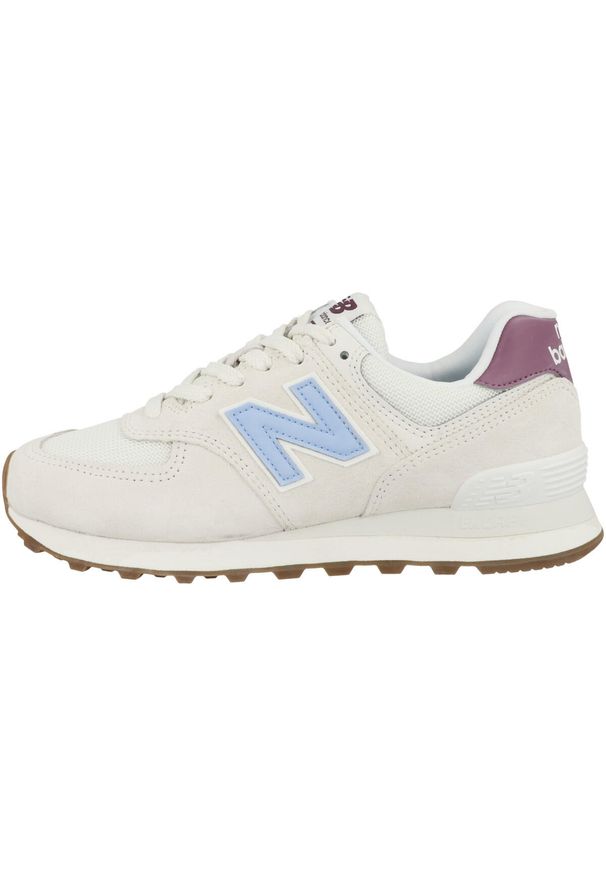 Buty do chodzenia damskie New Balance 574. Zapięcie: sznurówki. Kolor: czarny. Materiał: syntetyk, zamsz, materiał. Szerokość cholewki: normalna. Model: New Balance 574. Sport: turystyka piesza