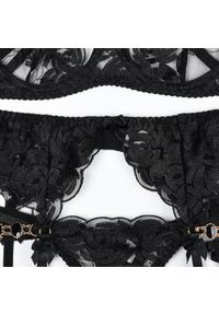 Intica - Komplet bielizny koronkowej w stylu vintage na specjalne okazje Phung. Kolor: czarny. Materiał: koronka. Wzór: aplikacja #5