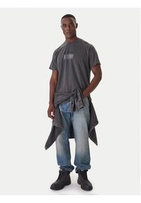 G-Star RAW - G-Star Raw T-Shirt Multi Logo D26049-C756 Niebieski Loose Fit. Kolor: niebieski. Materiał: bawełna #2