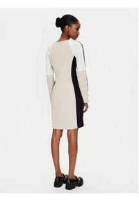 DKNY Sukienka codzienna DD4E1B89 Beżowy Regular Fit. Okazja: na co dzień. Kolor: beżowy. Materiał: syntetyk. Typ sukienki: proste. Styl: casual