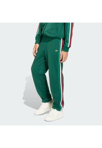 Adidas - adidas Spodnie dresowe Firebird KC9502 Zielony Regular Fit. Kolor: zielony. Materiał: syntetyk #1