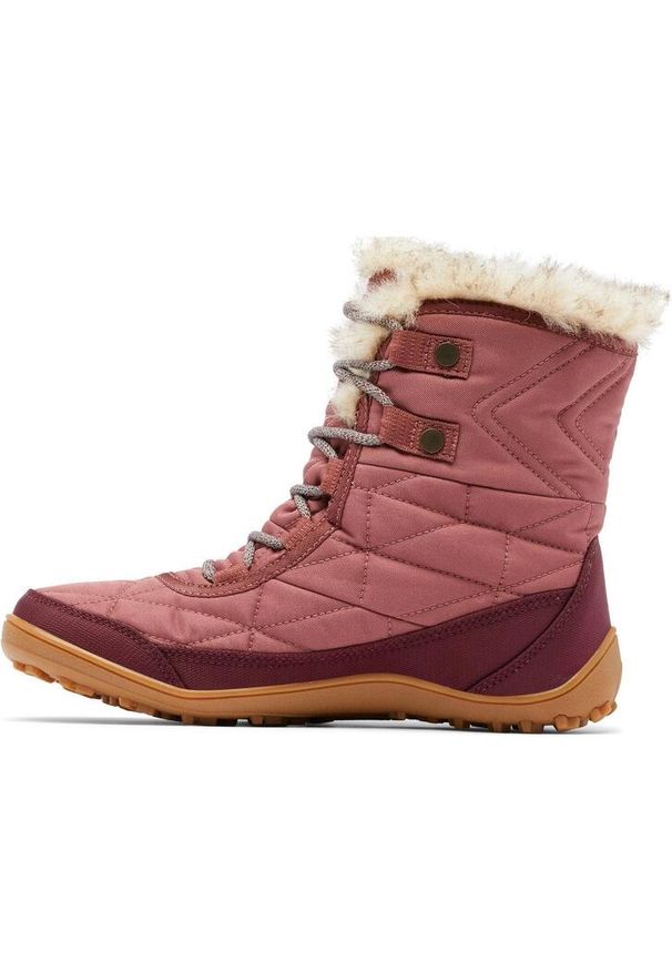 columbia - Buty damskie Columbia Minx Y III. Wysokość cholewki: za kostkę. Kolor: czerwony. Szerokość cholewki: normalna. Sezon: zima, lato. Styl: klasyczny