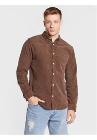 Redefined Rebel Koszula Sean 184058 Brązowy Regular Fit. Kolor: brązowy. Materiał: bawełna #1