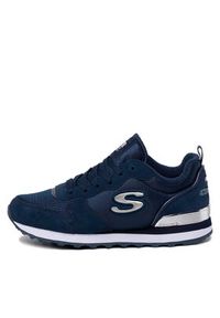skechers - Skechers Sneakersy Goldn Gurl 111/NVY Granatowy. Kolor: niebieski. Materiał: materiał #9