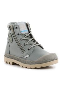 Buty Palladium Pampa Hi Cuff Wp K 53476-344-M szare. Zapięcie: zamek. Kolor: szary. Materiał: kauczuk, skóra. Szerokość cholewki: normalna