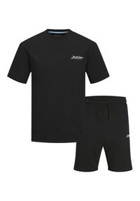Jack & Jones - Jack&Jones Komplet t-shirt i szorty sportowe Beau 12277466 Czarny Relaxed Fit. Kolor: czarny. Materiał: bawełna. Styl: sportowy #10
