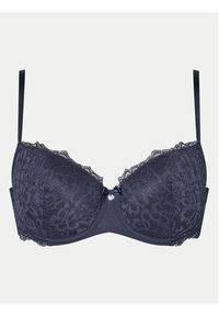 Hunkemöller Biustonosz z fiszbiną Marine 206322 Granatowy. Kolor: niebieski. Materiał: syntetyk #7