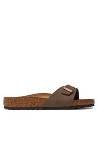 Birkenstock Klapki Madrid 0040091 Brązowy. Kolor: brązowy. Materiał: skóra #1