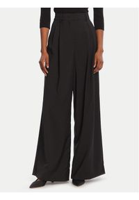 Weekend Max Mara Spodnie palazzo Adelfi 2525136072 Czarny Wide Leg. Kolor: czarny. Materiał: wełna