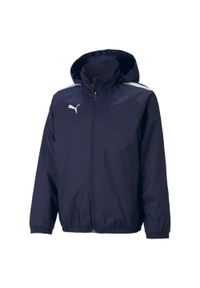 Kurtka dziecięca Puma Team Liga All Weather. Kolor: czarny, niebieski, wielokolorowy. Sport: piłka nożna