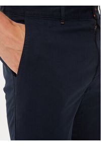BOSS - Boss Chinosy 50510933 Granatowy Slim Fit. Kolor: niebieski. Materiał: bawełna #5