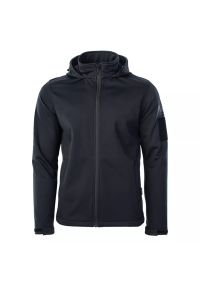 Kurtka męska Softshell Magnum Cervus - czarna, Rozmiar S. Typ kołnierza: kołnierzyk stójkowy. Kolor: czarny. Materiał: softshell #1