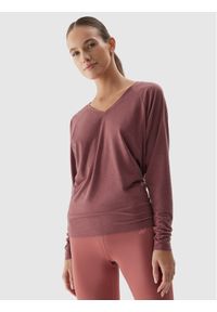 4f - 4F Koszulka techniczna 4FAW23TFLOF153 Czerwony Slim Fit. Kolor: czerwony. Materiał: syntetyk