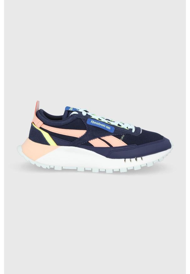 Reebok Classic Buty CL Legacy FY7749 kolor granatowy. Nosek buta: okrągły. Zapięcie: sznurówki. Kolor: niebieski. Materiał: guma. Model: Reebok Classic
