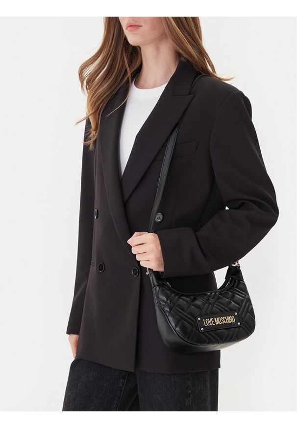Love Moschino - LOVE MOSCHINO Torebka JC4110PP0NLA0000 Czarny. Kolor: czarny. Materiał: skórzane