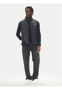 Guess Jeans Bezrękawnik M5RN55 WHAB2 Granatowy Regular Fit. Kolor: niebieski. Materiał: syntetyk. Długość rękawa: bez rękawów #2