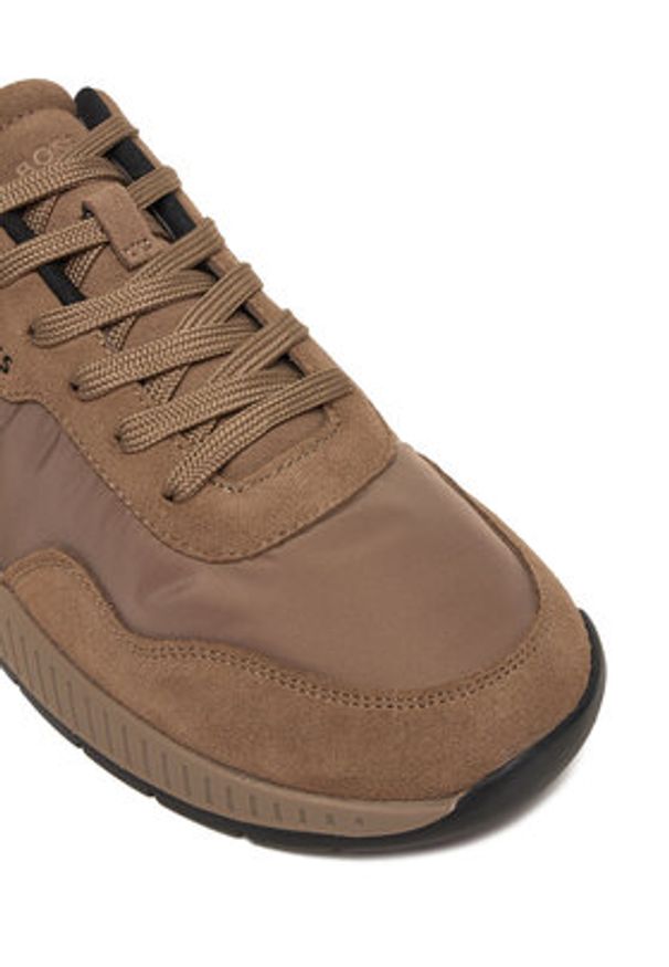 BOSS Sneakersy Titanium 50552895 Beżowy. Kolor: beżowy. Materiał: materiał