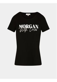 Morgan T-Shirt 241-DUNE Czarny Regular Fit. Kolor: czarny. Materiał: bawełna #3
