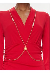 Rinascimento Sukienka koktajlowa CFC0019322002 Czerwony Regular Fit. Kolor: czerwony. Materiał: syntetyk. Styl: wizytowy #2