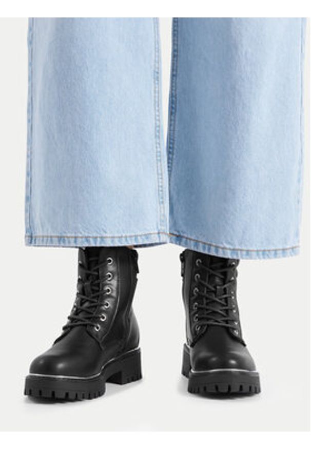 Jenny Fairy Trzewiki CHLOE WS2302-23 Czarny. Kolor: czarny. Materiał: materiał