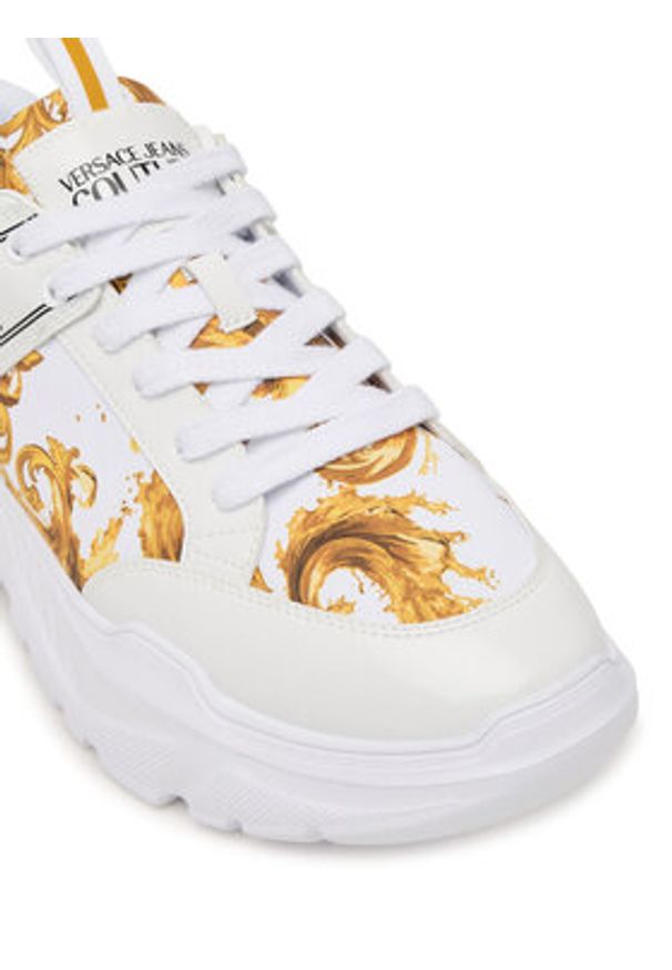 Versace Jeans Couture Sneakersy 80YA3SC2 Kolorowy. Materiał: materiał. Wzór: kolorowy