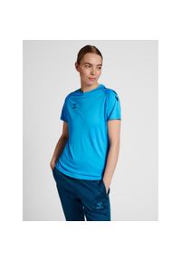 Koszulka damska Hummel Core Poly. Kolor: niebieski. Sport: fitness