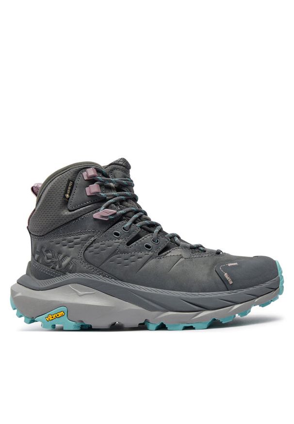 HOKA - Hoka Trekkingi Kaha 2 GTX GORE-TEX 1123156 Szary. Kolor: szary. Materiał: skóra, nubuk