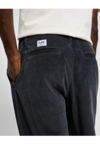 Lee - LEE MĘSKIE SPODNIE SZTRUKSOWE LOOSE WORKWEAR CHINO DARK MUTED GRAY 112356541 L73T008531