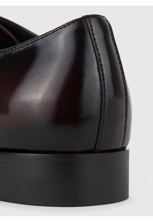 Pako Lorente - PAKO LORENTE – Eleganckie obuwie męskie w kolorze bordowym. Kolor: czerwony. Materiał: skóra. Styl: elegancki