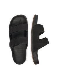 Quiksilver Klapki RAPID-01 MI08 Czarny. Kolor: czarny. Materiał: skóra, nubuk #7