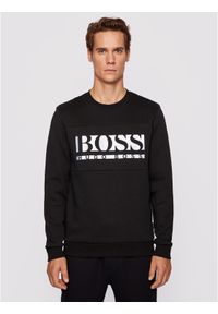 BOSS - Boss Bluza Salbo 1 50447034 Czarny Regular Fit. Kolor: czarny. Materiał: syntetyk