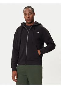 Hugo - HUGO Bluza Dapozip 50548651 Czarny Relaxed Fit. Kolor: czarny. Materiał: bawełna