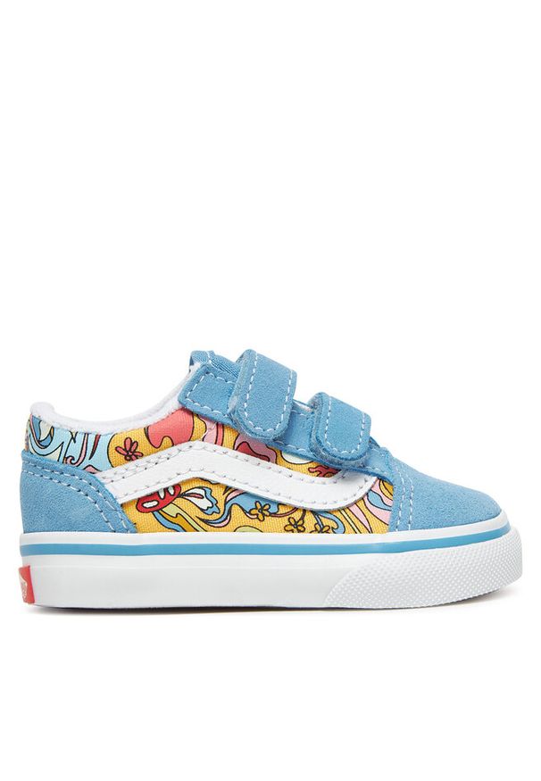 Sneakersy Vans. Kolor: niebieski. Model: Vans Old Skool