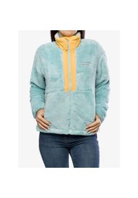 columbia - Polar rozpinany damski Columbia Boundless Discovery Sherpa Full Zip. Kolor: zielony. Materiał: polar