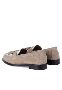 Gino Rossi Loafersy ELISA-E25-26390 Beżowy. Kolor: beżowy. Materiał: zamsz, skóra #4