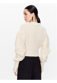 ROTATE Sweter Knit Puff Sleeve RT2287 Écru Regular Fit. Materiał: syntetyk #2