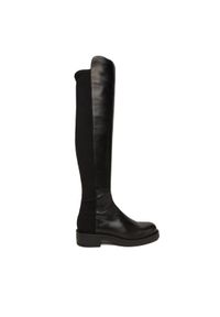 Stuart Weitzman Muszkieterki Celia SM396 Czarny. Kolor: czarny. Materiał: skóra