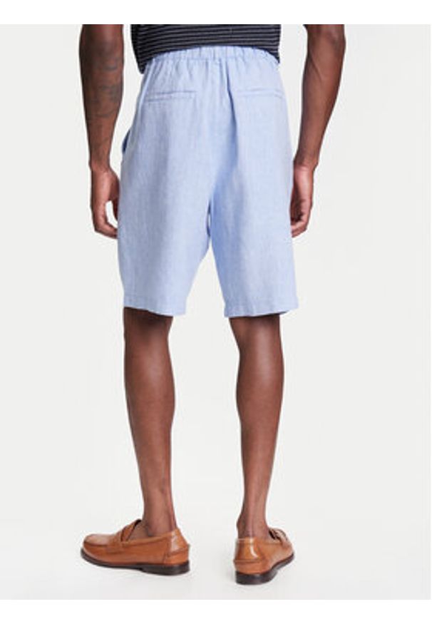 United Colors of Benetton - United Colors Of Benetton Szorty materiałowe 43B3U9010 Niebieski Regular Fit. Kolor: niebieski. Materiał: bawełna
