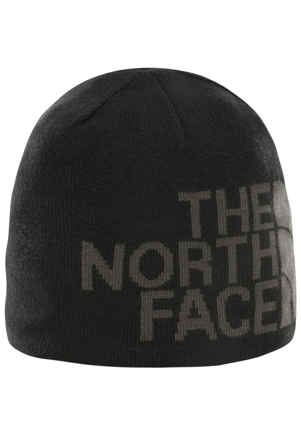 Dwustronna czapka The North Face beanie z banerem TNF T0AKNDG92. Kolor: czarny