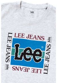 Lee - LEE T SHIRT RETRO LOGO TEE SHARP GREY MELE L60YFE03 112113644. Styl: retro #5
