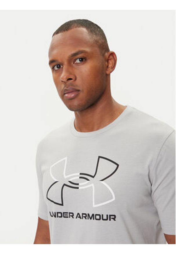 Under Armour T-Shirt Ua Gl Foundation Update Ss 1382915-011 Szary Loose Fit. Kolor: szary. Materiał: bawełna
