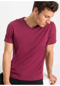 bonprix - T-shirt z dekoltem w serek (3 szt.). Typ kołnierza: dekolt w serek. Kolor: niebieski #3