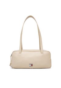 Tommy Jeans Torebka Tjw City Shoulder Bag AW0AW18075 Kremowy. Kolor: kremowy. Materiał: skórzane #5
