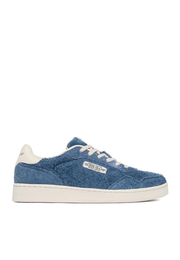 Guess Jeans Sneakersy EO-LUNARI-02 WE Niebieski. Kolor: niebieski. Materiał: skóra, zamsz