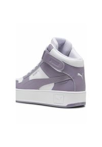 Puma - Damskie sneakersy Carina Street Mid PUMA White Pale Plum Purple. Kolor: biały, wielokolorowy, fioletowy. Sezon: lato