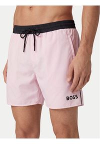 BOSS Szorty kąpielowe Starfish 50514429 Różowy jasny Regular Fit. Kolor: różowy. Materiał: syntetyk #1