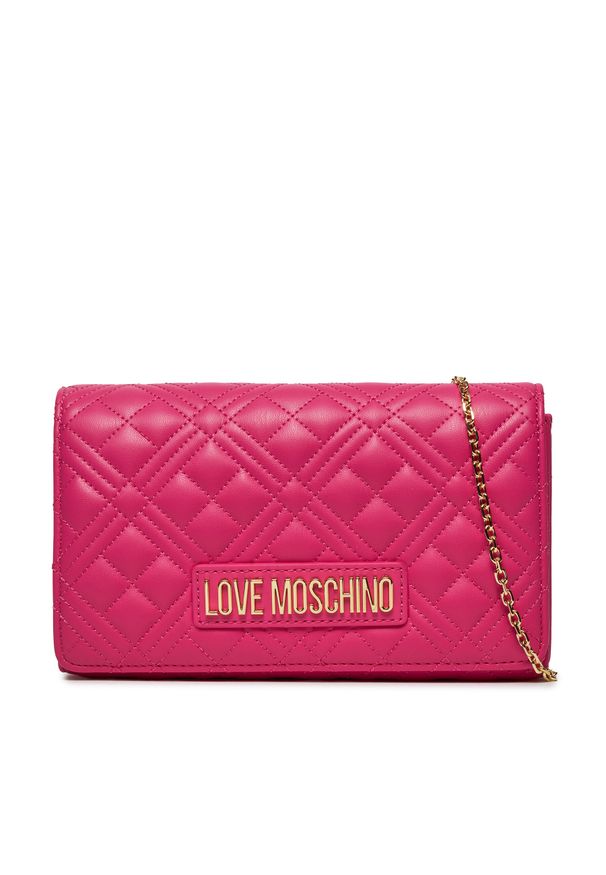 Love Moschino - Torebka LOVE MOSCHINO JC4079PP0HLA0604 Fuxia. Kolor: różowy. Materiał: skórzane