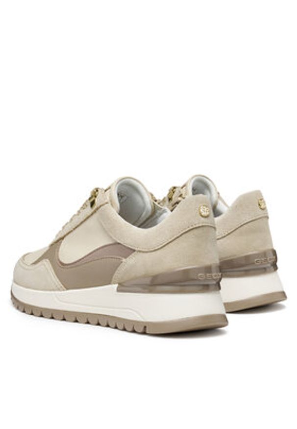 Geox Sneakersy D Desya D5600A 02285 CH61S Beżowy. Kolor: beżowy. Materiał: skóra